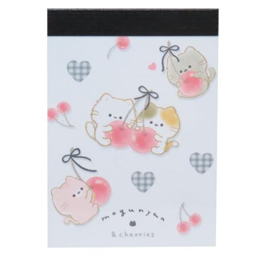 ミニメモ もぐにゃん メモ帳 カミオジャパン チェリー : キャラクター