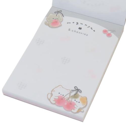 メモ帳 もぐにゃん ミニメモ チェリー カミオジャパン 新学期準備文具