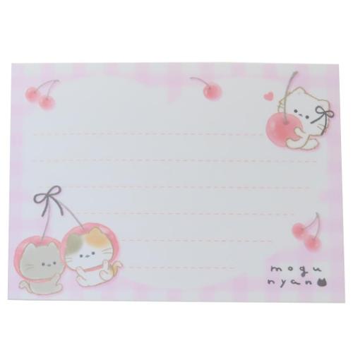 ミニメモ もぐにゃん メモ帳 カミオジャパン チェリー : キャラクター