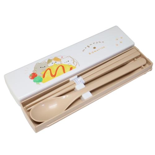 コンビセット 抗菌 ツインセット スライド式 おはし＆スプーン も