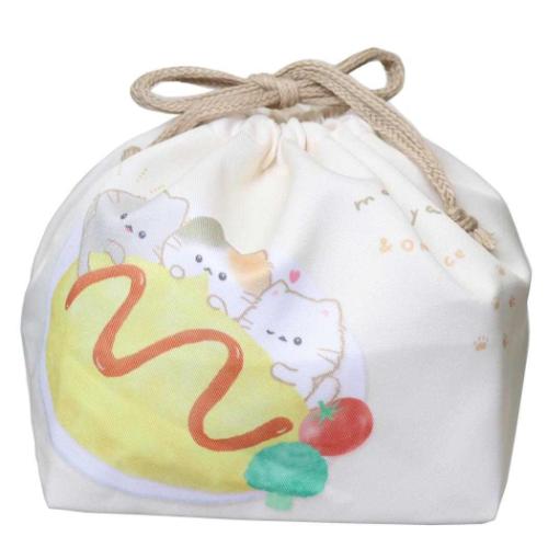 ランチ巾着 お弁当きんちゃくポーチ もぐにゃん カミオジャパン 新学期準備