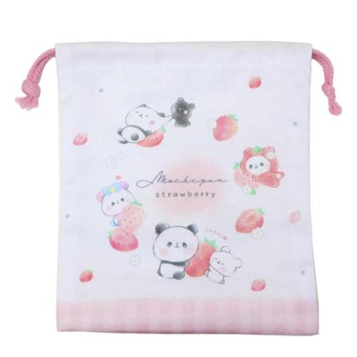 マチ付き巾着 きんちゃくポーチ 巾着袋 もちもちぱんだ カミオジャパン 新学期準備