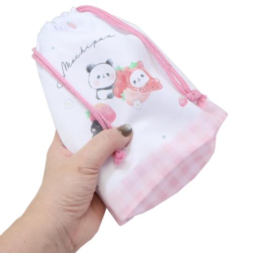 マチ付き巾着 きんちゃくポーチ 巾着袋 もちもちぱんだ カミオジャパン 新学期準備