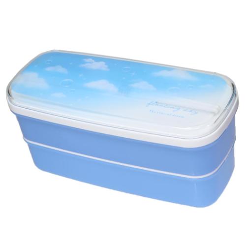 抗菌 スリム2段ランチボックス floating sky お弁当箱 カミオジャパン
