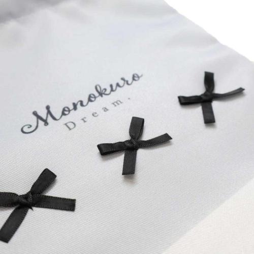 巾着袋 マチ付き巾着 きんちゃくポーチ blanoir リボン カミオジャパン 新学期準備 かわいい