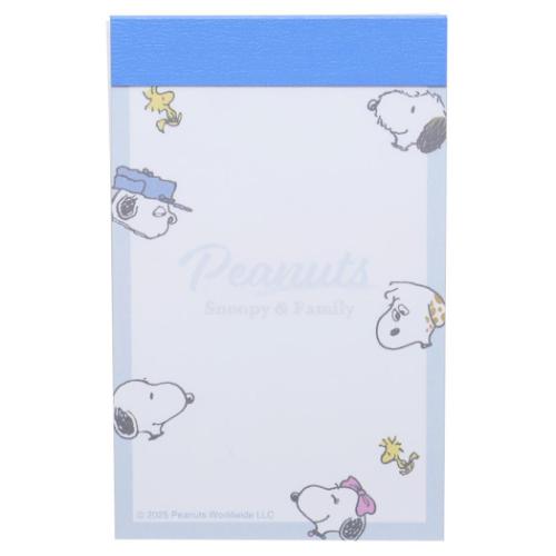 PEANUTS スヌーピー メモ帳 ミニメモ ファミリーかおいっぱい