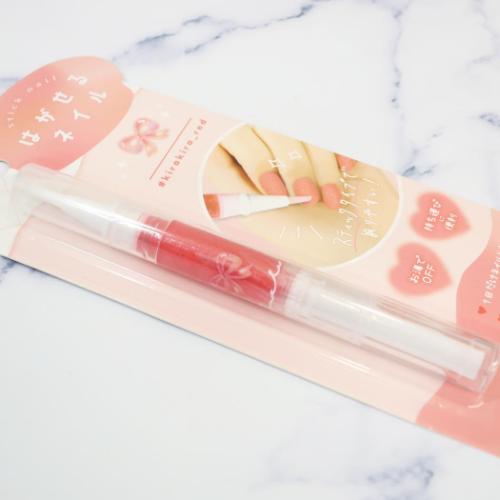 ピールオフネイルアート はがせるペンシルネイル きらきらレッド カミオジャパン コスメ雑貨