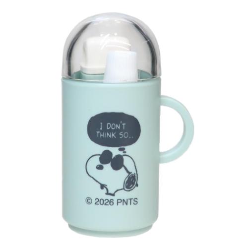 歯磨きセット ミニミニハミガキセット スヌーピー ピーナッツ ジョークール カミオジャパン コップ付き歯ブラシセット キャラクター