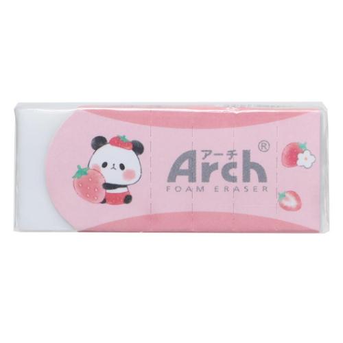 もちもちぱんだ 中学生 かわいい 日本製 けしごむ Arch消しゴム いちごチラシ カミオジャパン