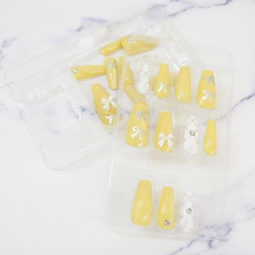 コスメ雑貨 推し色ネイルチップ ときめきイエロ−