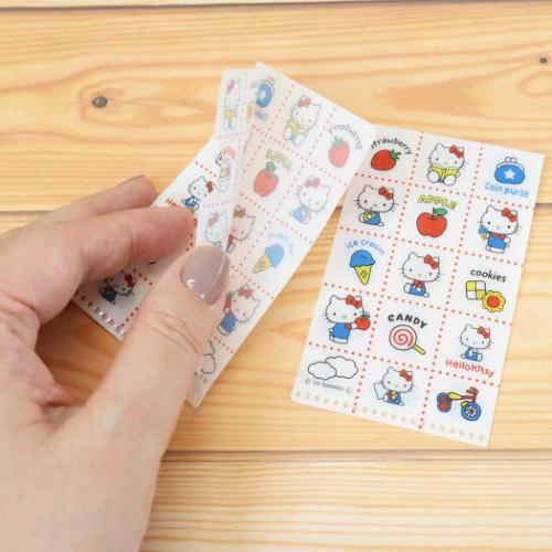 ハローキティ キャラクター ミニファイル クリアファイル レトロ柄