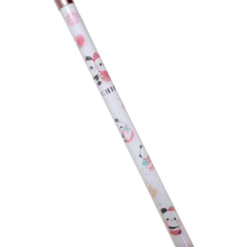 もちもちぱんだ えんぴつ イチゴチャーム鉛筆 2B いちごチラシ カミオ