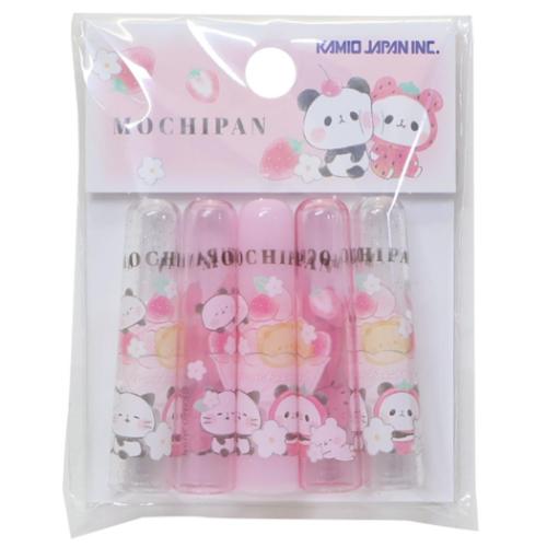 もちもちぱんだ 女の子 かわいい 日本製 鉛筆キャップ えんぴつカバー5本セット いちごパフェ