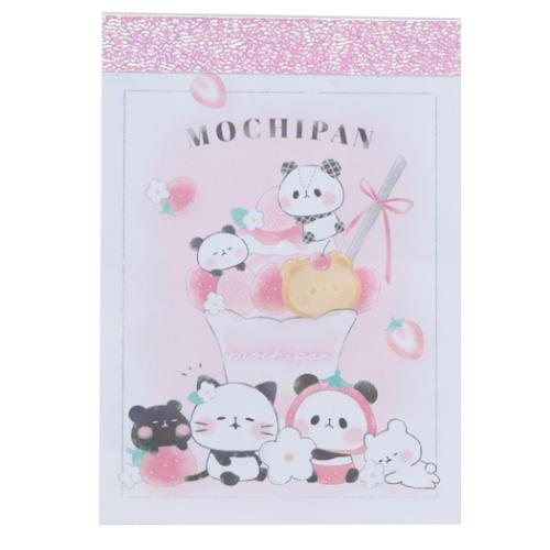 ミニメモ ミニミニメモ メモ帳 もちもちぱんだ いちごパフェ カミオ