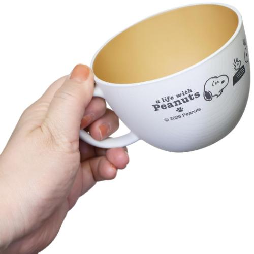 マグカップ スープカップ A LIFE WITH PEANUTS スヌーピー ピーナッツ カミオジャパン 割れにくい食器 日本製 キャラクター