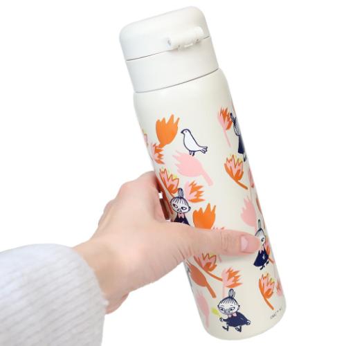 ムーミン ワンプッシュステンレスボトル480ml 保温保冷水筒 LMF26 北欧