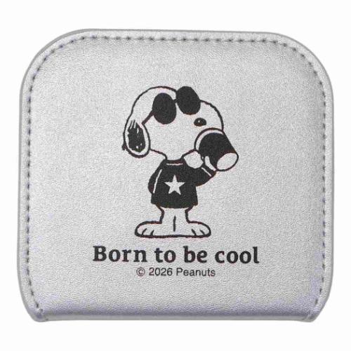 折りたたみミニミラー 手鏡 スヌーピー ピーナッツ ジョークール Born