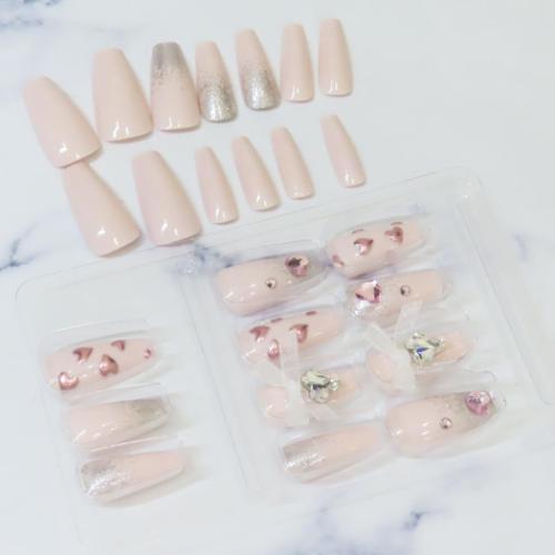 コスメ雑貨 プレミアムネイルチップ ロングスクエア sweet heart カミオジャパン ネイルアート 付け爪