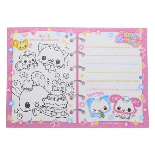 メモ帳 平成ファンシー シール付きA6メモ Happy March 新学期準備文具