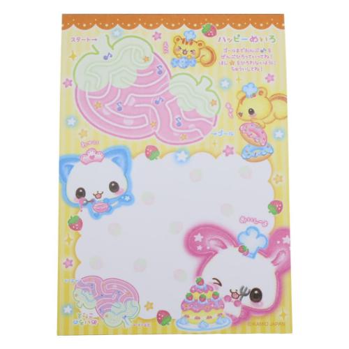 メモ帳 平成ファンシー シール付きA6メモ Happy March 新学期準備文具