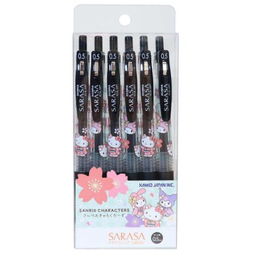 ボールペン SARASAボールペン 0.5mm 6本セット サンリオキャラクターズ
