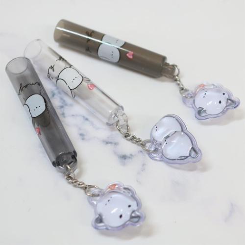 鉛筆キャップ ずっとシマエナガ ドロップチャーム鉛筆キャップ えんぴつカバー3本セット エナガキブン カミオジャパン 新学期準備文具