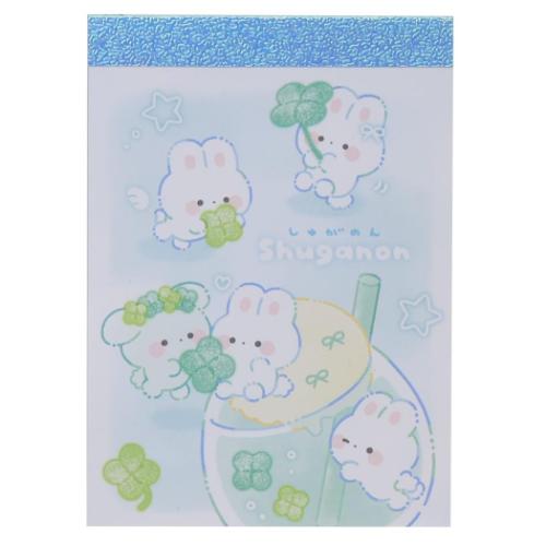 メモ帳 しゅがのん ミニ ミニメモ クローバー
