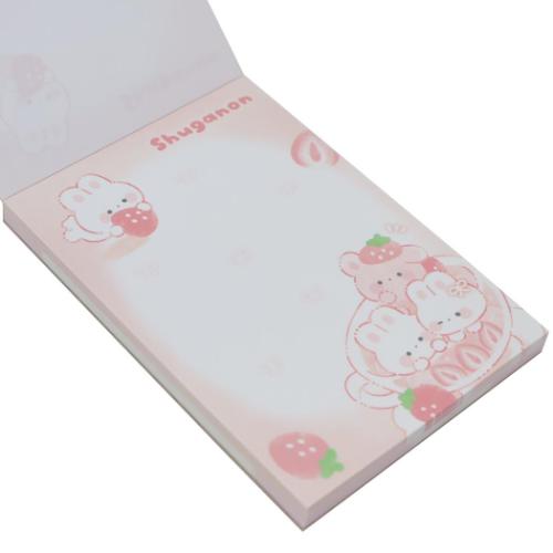 ミニ ミニメモ しゅがのん メモ帳 カミオジャパン いちごティー