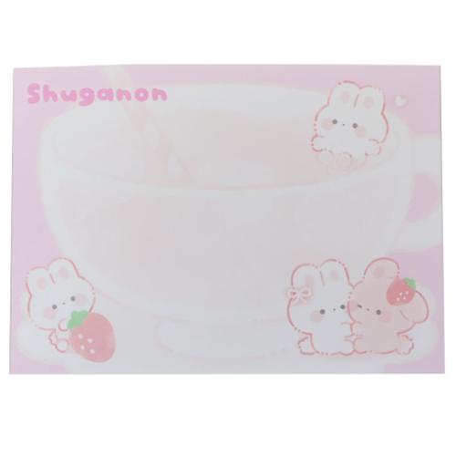 ミニ ミニメモ しゅがのん メモ帳 カミオジャパン いちごティー