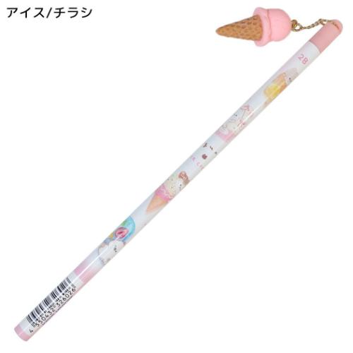 KAMIO JAPAN ハムちゃんアイスクリーム　鉛筆　定規　セット もぐにゃん えんぴつ アイスチャーム鉛筆 2B アイス チラシ カミオ