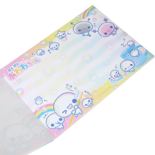ぷくぷくあわわちゃん メモ帳 ホログラム A6 メモ クローバー カミオ