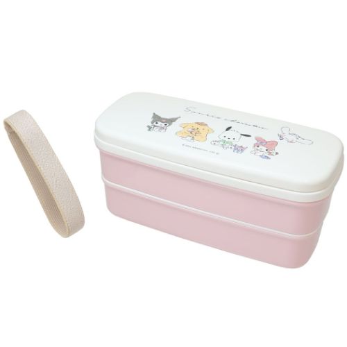 お弁当箱 サンリオキャラクターズ 抗菌スリム2段ランチボックス はし
