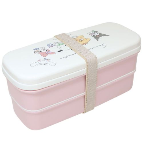 お弁当箱 サンリオキャラクターズ 抗菌スリム2段ランチボックス はし