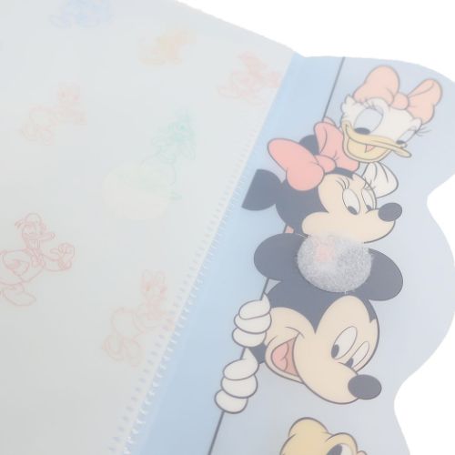 ポケットファイル ディズニーキャラクター ダイカットカバー付き