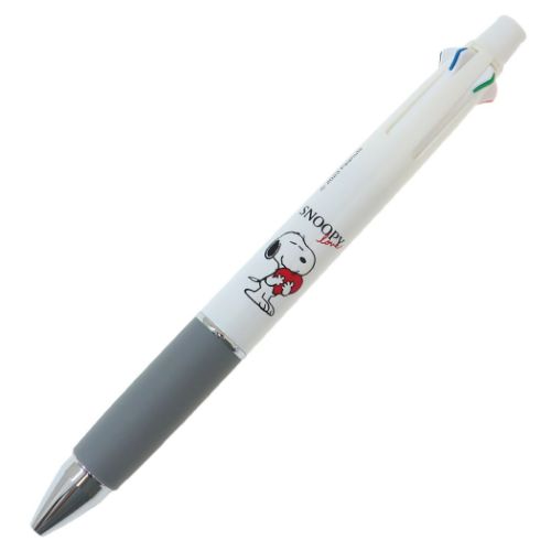 スヌーピー ジェットストリーム4＆1 多機能ペン 0.5 ピーナッツ シャープペン＆黒赤青緑4色ボールペン キャラクター ホールドハート