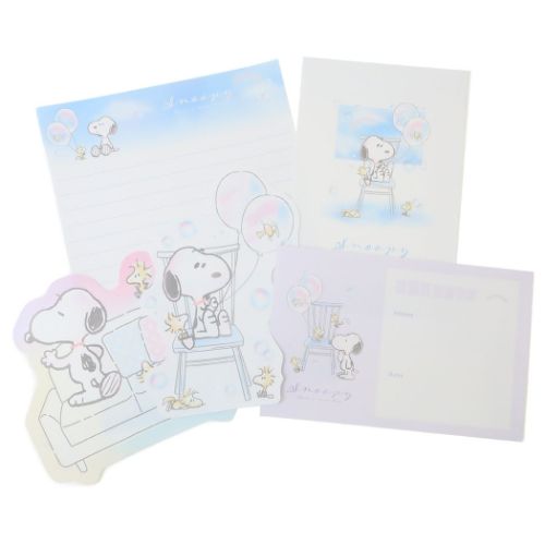 おすそ分けファイル スヌーピー メモ ダイカットメモ レターセット