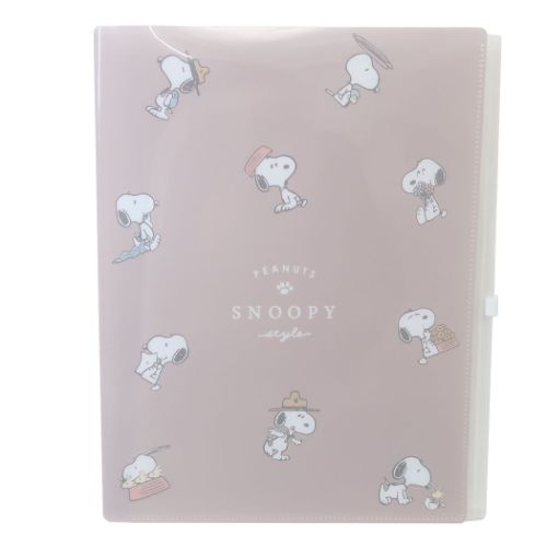 カミオジャパン ポケットファイル ファスナー付き6ポケットクリア