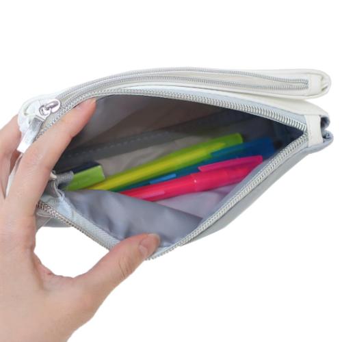 カミオジャパン ペンポーチ サンカクフラップペンケース クロミ