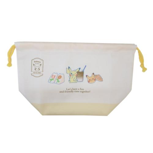 ポケットモンスター お弁当きんちゃくポーチ ポケモン ランチ巾着 キャラクター もぐっとタイム 新入学 カミオジャパン