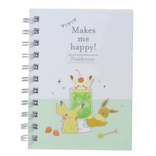 A6 Wリングノート リングノート ポケットモンスター おやつじかん