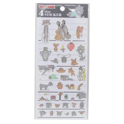 4サイズステッカー 4SIZE STICKER シールシート トムとジェリー ファニーアート ワーナーブラザース カミオジャパン 手帳デコ
