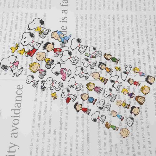 4SIZE STICKER シールシート スヌーピー フレンズ カミオジャパン ピーナッツ デコレーション 手帳デコ キャラクター