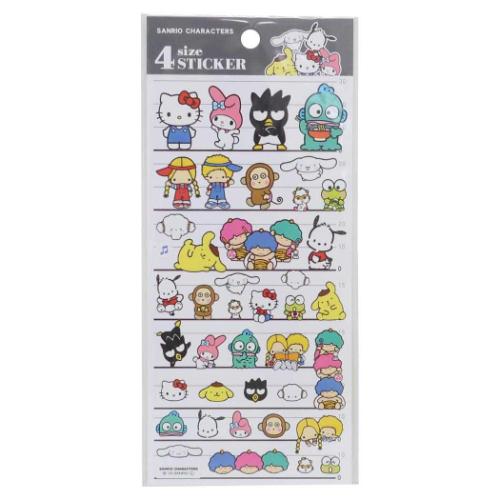シールシート 4SIZE STICKER サンリオ サンリオキャラクターズ カミオジャパン デコレーション 手帳デコ