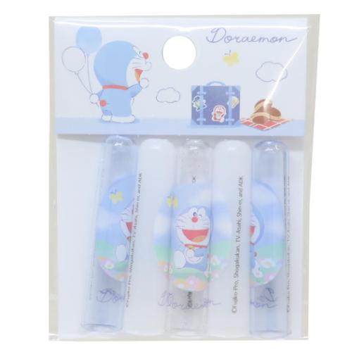 ドラえもん 鉛筆キャップ えんぴつカバー5本セット HAPPINESS TRAVEL 藤子F不二雄 カミオジャパン