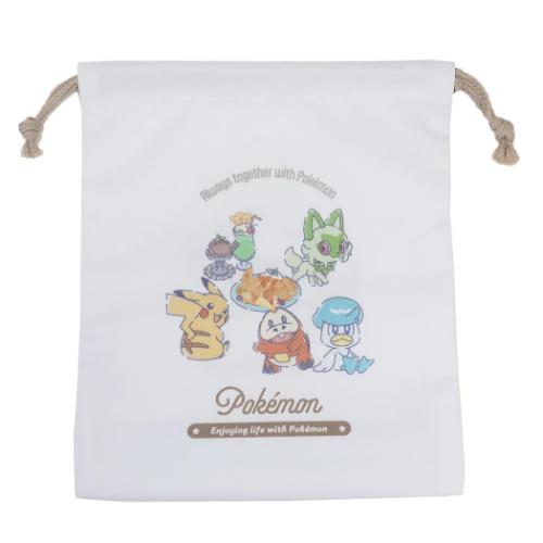 マチ付き巾着 きんちゃくポーチ 巾着袋 ポケットモンスター ポケモン ポケモンといっしょ カミオジャパン 新学期準備