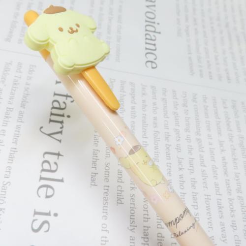 ポムポムプリン キャラクター ボールペン ラバーマスコット付き