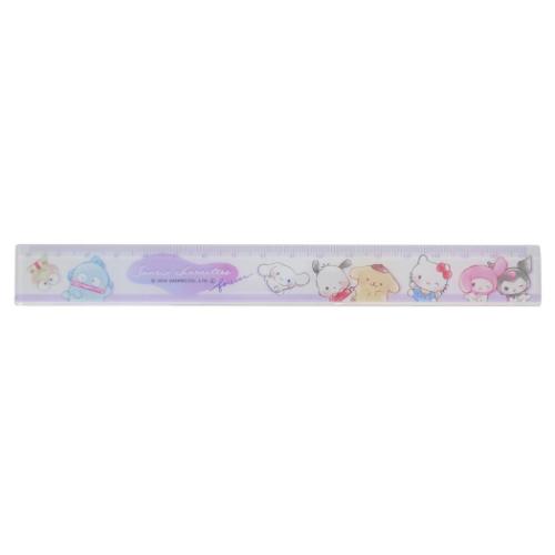 スリム17cm定規 サンリオキャラクターズ ものさし サンリオ カミオジャパン ゆるっといつも一緒 グッズ