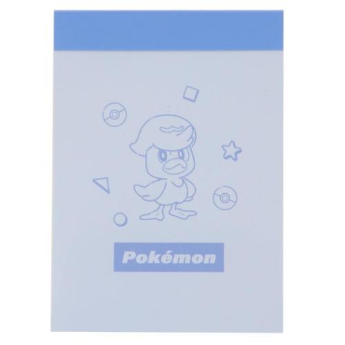 ミニメモ ミニミニメモ メモ帳 ポケットモンスター ポケモン クワッス カミオジャパン