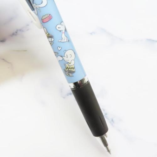 PEANUTS スヌーピー グッズ 黒赤青3色ボールペン キャラクター