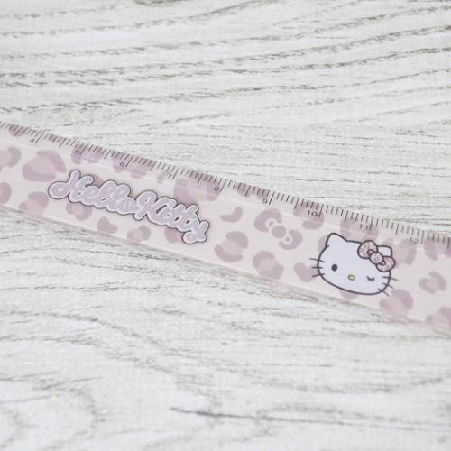 ハローキティ ものさし スリム17cm定規 ギャルキティ ブラウン サンリオ カミオジャパン